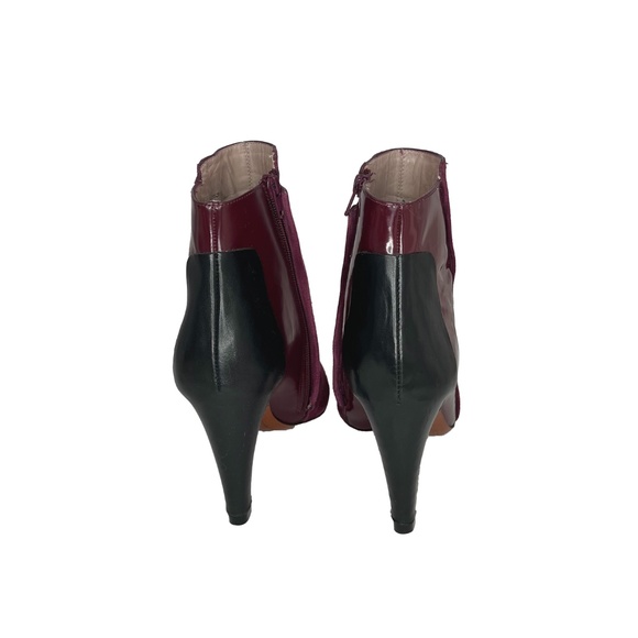 Suede & Patent Leather Booties - Picture 4 of 13